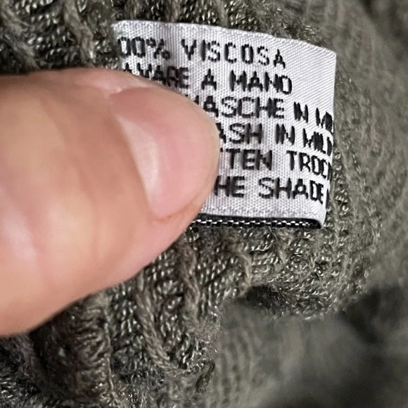 Bohemian Textured VTG Bizzarro Blouse/sweater Lace Crochet Velour Italy size M/L - Picture 3 of 10